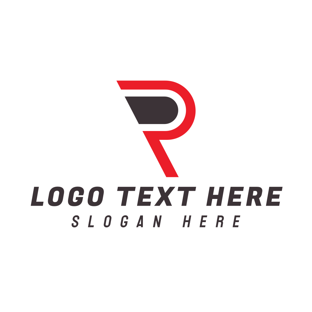 Modern Red P Outline Logo | BrandCrowd Logo Maker