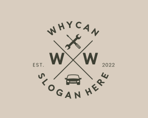 Workshop - Car Mechanic Tools Handyman logo design