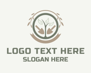 Lawn - Landscape Seedling Gardening logo design