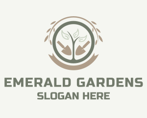 Landscape Seedling Gardening  logo design