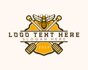 Hexagon - Bee Honey Farm logo design