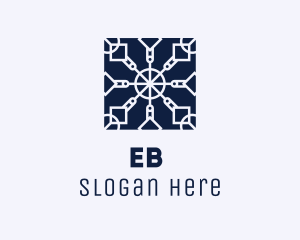 Square Textile Interior Design Logo