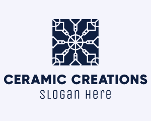 Ceramic - Square Textile Interior Design logo design