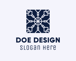 Square Textile Interior Design logo design