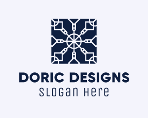 Square Textile Interior Design logo design