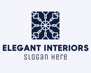 Square Textile Interior Design logo design