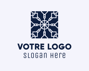 Home Decoration - Square Textile Interior Design logo design