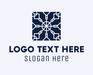 Pattern - Square Textile Interior Design logo design