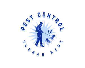Insect Fly Exterminator logo design