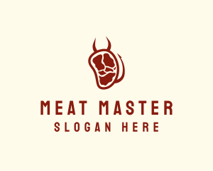 Devil Meat Steak logo design