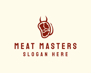 Devil Meat Steak logo design