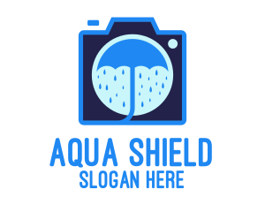 Waterproof - Waterproof Camera Outline logo design