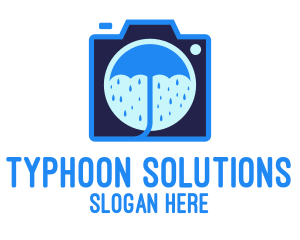 Waterproof Camera Outline logo design