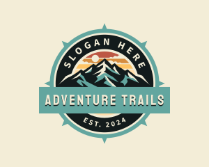 Mountain Compass Adventure logo design