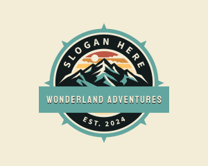 Mountain Compass Adventure logo design