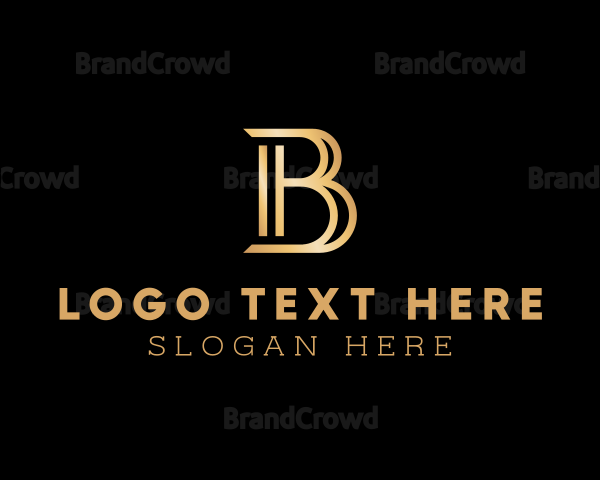 Elegant Pillar Letter B Logo