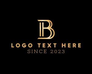 Letter B - Elegant Pillar Letter B logo design