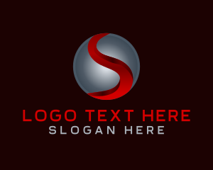 Software - 3d Tech Sphere Letter S logo design