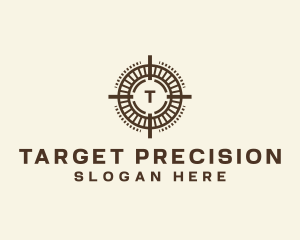 Target Crosshair Shooting logo design