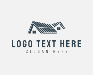 Construction Company - Residential House Roofing logo design