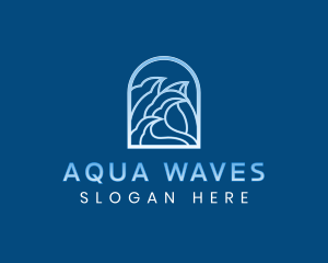 Surfing Wave Tide logo design