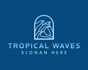 Surfing Wave Tide logo design