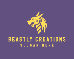 Monster Dragon Creature logo design