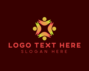 Friends - Community Group People logo design