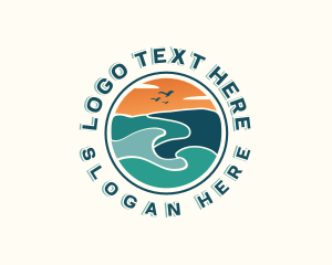 Outdoor - Beach Wave Resort logo design