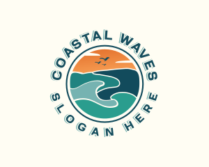 Beach Wave Resort logo design