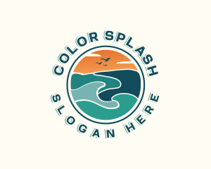 Beach Wave Resort logo design