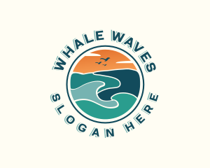 Beach Wave Resort logo design