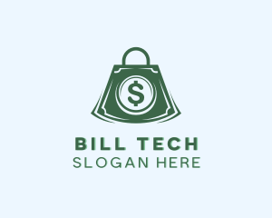 Shopping Money Bag logo design