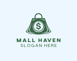 Shopping Money Bag logo design