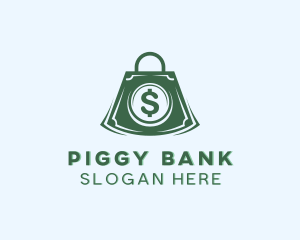 Shopping Money Bag logo design