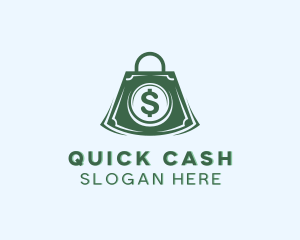 Shopping Money Bag logo design