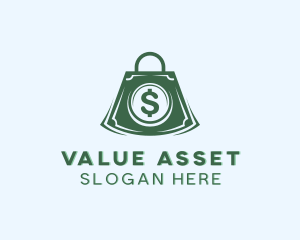 Shopping Money Bag logo design