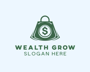 Shopping Money Bag logo design