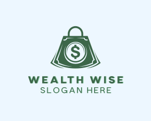 Shopping Money Bag logo design