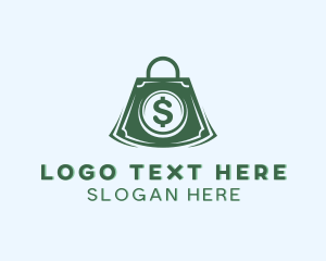 Asset Management - Shopping Money Bag logo design