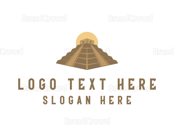 Ancient Pyramid Structure Logo