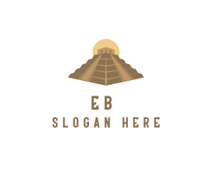 Egyptian - Ancient Pyramid Structure logo design