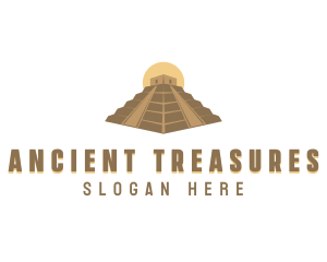 Ancient Pyramid Structure logo design