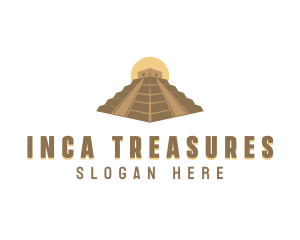 Ancient Pyramid Structure logo design