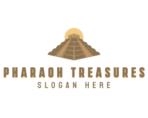 Ancient Pyramid Structure logo design