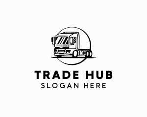 Transport Trading Truck logo design