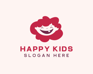 Preschool Smiling Girl logo design