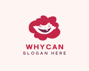 Daycare Center - Tooth Smiling Girl logo design