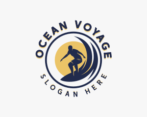 Wave Sea Surfer logo design