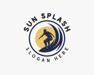 Beachwear - Wave Sea Surfer logo design